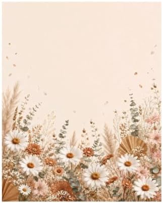 Paint by Numbers Kit for Adults Beginner Art Decor Cream Daisy Pampas by Unknown