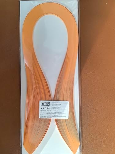 Quilling Strips 5mm Melon Paper Quilling Set Solid Color Star Origami Paper DIY Hand Crafts Single Color Quilling Paper Filigee Strips Paleorange - Image 5
