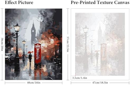 Paint by Numbers Kit for Adults Beginner 16x20 Inch, London City View - Image 3