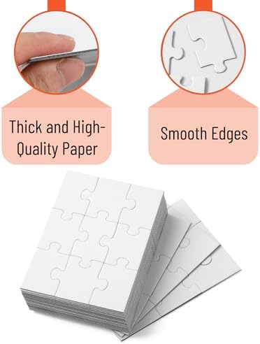 Mr. Pen- Blank Puzzle, 24 Pack, 9 Pieces/Pack, 5.5" x 4" - Image 3