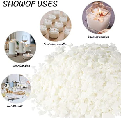 Candle Making Soy Wax-2 lb Bag（32oz）-Pure Nature DIY Soy Wax Flakes - Image 3