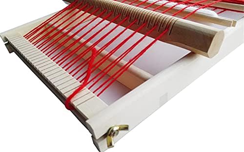 RRigo Weaving Loom Kit, 15.7" H x 11.8" W Wooden Tapestry Looms, Large Weaving Frame to Handcraft for Beginners, Came Pre-Warped for Quick Start - Image 5