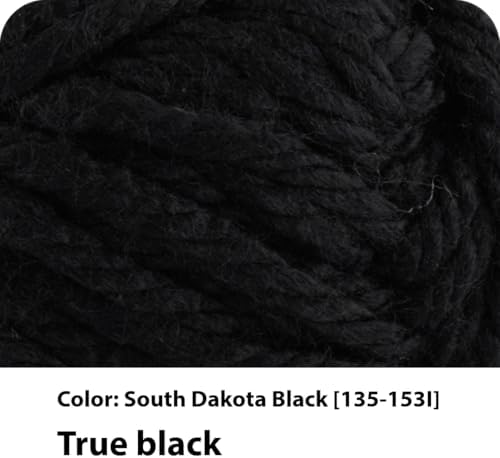 Lion Brand Yarn Hometown Yarn, Super-Bulky Yarn for Knitting, Crocheting, and Crafting, 1 Pack, Oakland Black - Image 2