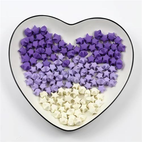 1080 Sheets Origami Star Paper 4 Purple colors Strips Double Sided Lucky Star Decoration Folding Paper for DIY Hand Art Crafts Teaching Supplies (Purple-1080 sheets) - Image 5