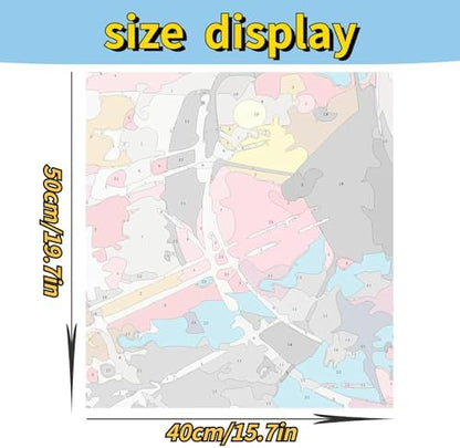 SKMN Paint by Numbers for Adults,Colorful Botanical Art,Paint by Numbers on Canvas,DIY Paintwork Drawing Art for Beginner Gift,40x50cm,Without Frame - Image 2