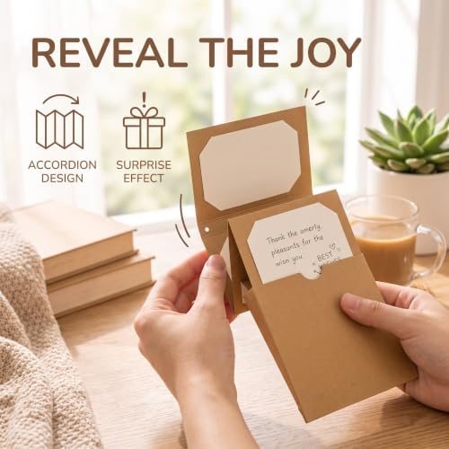 FytStycale DIY Accordion Card Making Kit, Minimalist Modern Greeting Card Kit for Valentine's Day, Handmade Craft Card Kit, Cardstock Materials Kit - Image 5