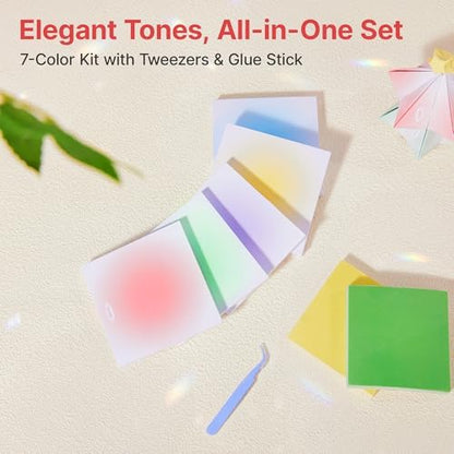 Leven Origami Paper, Colored Folding Craft Paper Kit 600 Sheets - Image 2