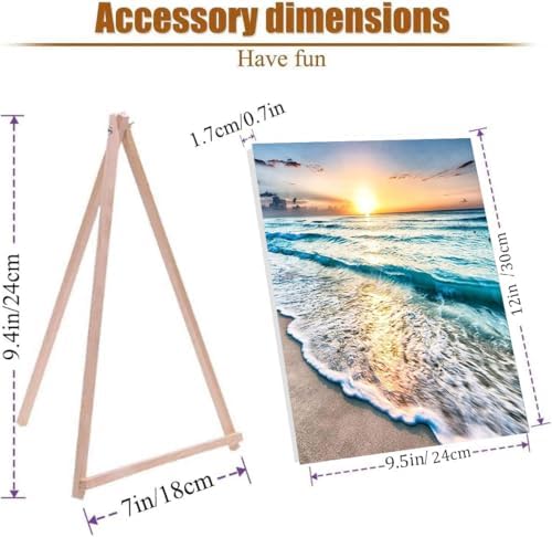 TCDZMYGS 2 Pack Paint by Numbers Kit for Adults Beginner, Beach Easy Paint by Number Kits with Framed, Sandbeach DIY Acrylic Oil Painting by Numbers for Home Wall Decor 10 x 12 inch - Image 6