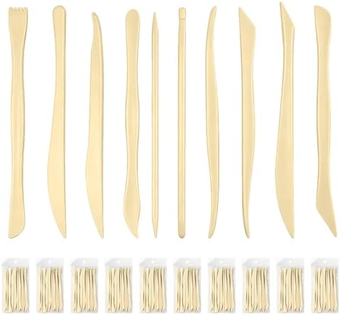 Lainballow 100 Pcs Clay Tools Kit, Plastic Pottery Tools, Clay Sculpting Tools, Double Ended Clay Carving Tools, Modeling Clay Tools Bulk for Carving Shaping Embossing for Beginners Hobbyists Artists by Unknown