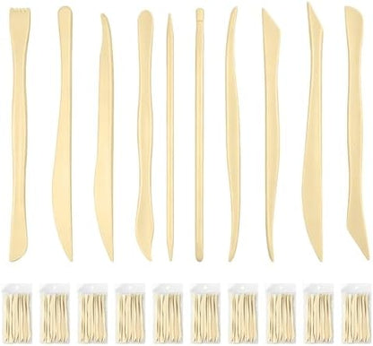 Lainballow 100 Pcs Clay Tools Kit, Plastic Pottery Tools, Clay Sculpting Tools, Double Ended Clay Carving Tools, Modeling Clay Tools Bulk for Carving Shaping Embossing for Beginners Hobbyists Artists by Unknown