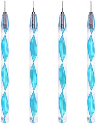 JUYA Fine-Tip Quilling Tools Set, 4-Piece Slotted Rolling Tools, Blue by JUYACrafts