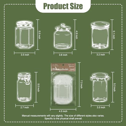 Large Size Transparent Dried Flower Bookmarks, 20 PCS Handmade DIY Flower Page Clips,World in Bottle-Making Stunning Herbarium(Mason Jars) - Image 5