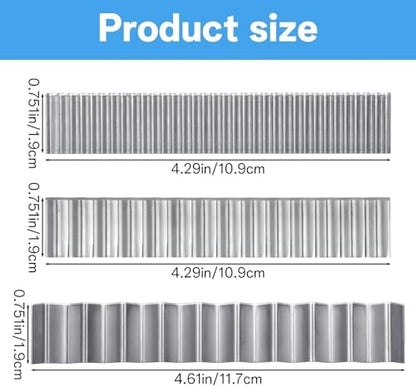 Sorcristy 3 Pieces Wave Blades Polymer Clay Cutters, Premium - Image 2