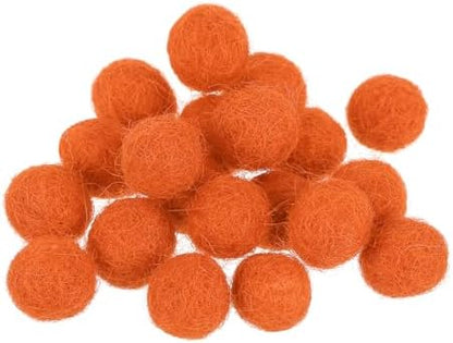 PATIKIL Wool Felt Balls Beads Wool Felting Pom 1cm 10mm Orange for Home Decor DIY Crafts Handcrafts Project Pack of 20 by PATIKIL