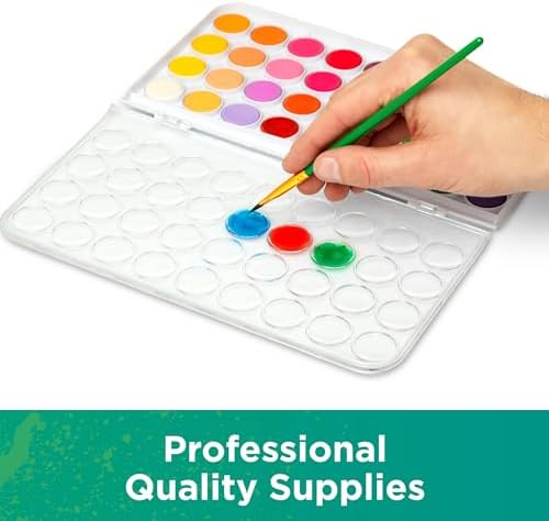 Norberg & Linden Watercolor Paint Set - 36 Premium Paints - 12 Page Pad - 6 Brushes - Painting Supplies with Palette, Watercolors, Art Pad Paper and Artist Brushes - Image 6