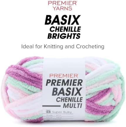 Premier Yarns Basix Chenille Brights, Curry, Super Bulky Weight, 5.3 oz - Image 2