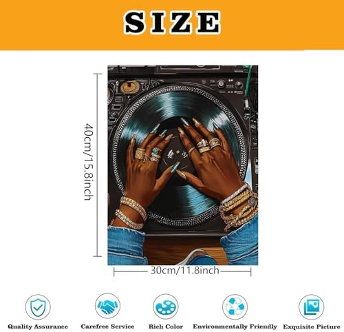 4 Pack African American Paint by Numbers KitforAdults Canvas Frameworkless - Image 3