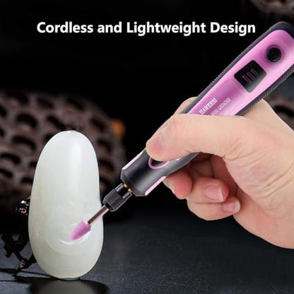 Cordless Resin Polishing Kit,Electric Resin Drill for Resin Casting Molds,Resin Tool with Mini Vice&143 Pcs Accessories,Resin Sander&Polishing Kit for Drilling,Carving,Polishing,Jewelry Making - Image 6