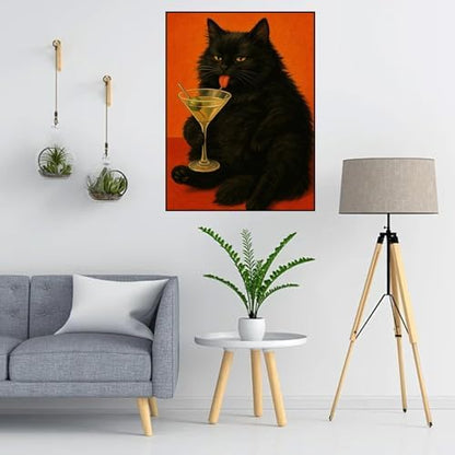Lophomie Diamond Art Kits for Adults, 5D Cat Diamond Painting Kits 12x16 in - Image 2