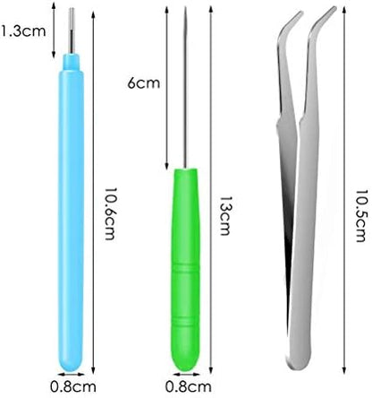12 Pack Paper Quilling Tools Set, Slotted Needle Pens with Tweezers - Image 3