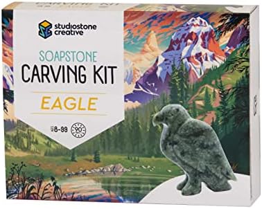 STUDIOSTONE CREATIVE DIY Arts & Crafts Carving Kit Kids Adults Eagle Sculpture Soapstone by StudiostoneCreative