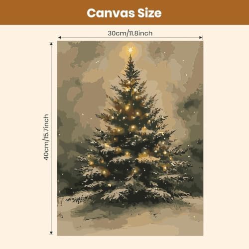 BAWKENTON Christmas Paint by Numbers Kits for Adults Beginner - Image 4