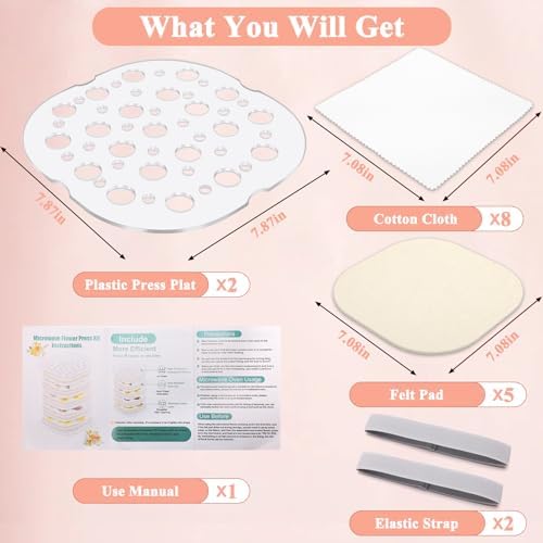 Catcan Microwave Flower Press Kit, 4 Layers Drying Pressing Kit, 8 x 8 inch - Image 2