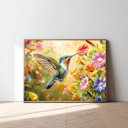 Hummingbird Paint by Numbers Kit for Adults, 16x20 inch - Image 2