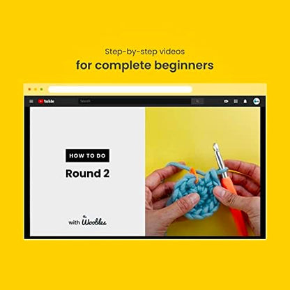 The Woobles Crochet Kit Bundle for Beginners (Penguin, Chick, Fox, Bunny) - Image 3
