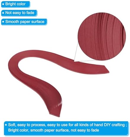 PATIKIL 240pcs Quilling Strips Paper, 3mm x 39cm Origami Paper Quilling Kits for Adults Beginner Art DIY Craft Christmas, Bright Red - Image 3