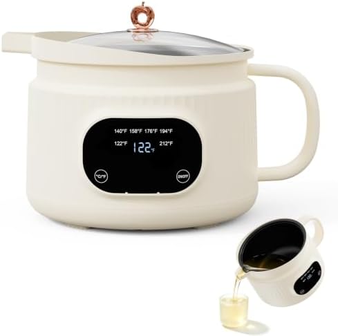 NAUQUOHZ 61 Oz Wax Melter Pot,6 Temp Presets for DIY Candle Making by Unknown