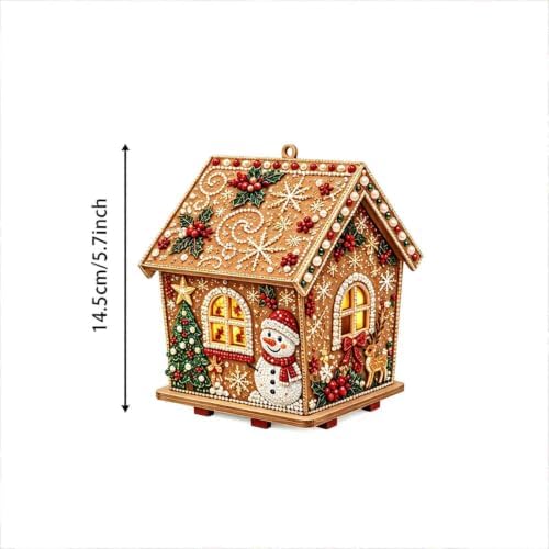 Christmas Diamond Pearl Painting Suncatcher Kit Christmas Ornaments 2026 (Style-F) - Image 6