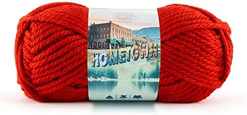Lion Brand Yarn, Hometown Yarn, Cincinnati Red, 1 Pack by LionBrandYarn