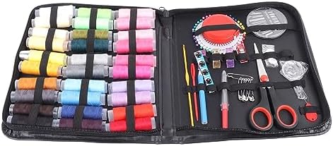 Aqur2020 126pcs Sewing Kit with Case, Complete Tools Portable Sewing Supplies for Adults Beginner, with Thread Scissors Needles, for Home Traveling DIY Craft - Image 3