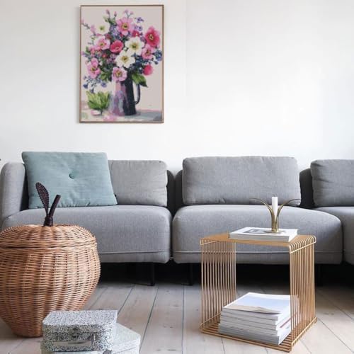 Flowers Stamped Cross Stitch Kits Flowers Cross Stitch Patterns,Dimensions Cross Stitch Kits Embroidery Kit Arts and Crafts for Beginners 15.7x11.8 inch - Image 4