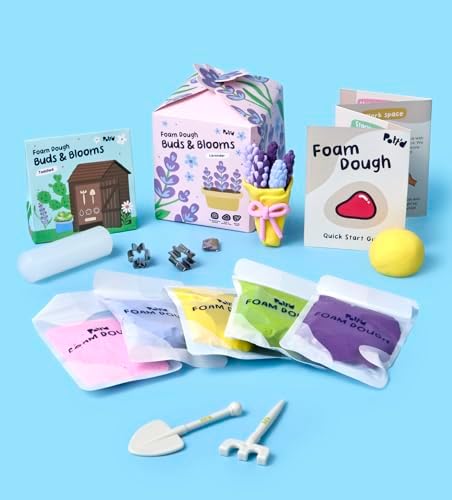 Pott’d Foam Dough Collectibles Air Dry Clay Kit for Adults, DIY Crafts Includes Clay Tools, Colourful Foam Clay, Guides for Mini Food Characters, Plant Projects and Date Night Creations - Image 5