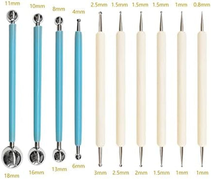 10Pcs Dotting Tools, Ball End Dot Art Tools for Rock Painting, Pottery Clay Modeling Embossing Art Mandala - Image 5