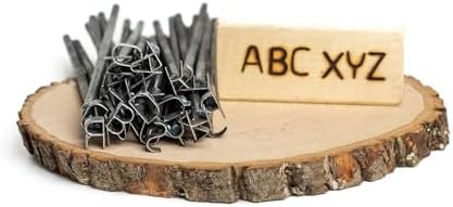 1/2" Alphabet Mini Steel Branding Irons Kit for Hats, Wood Burning, DIY Beginner Adult Crafts by The+Heritage+Forge