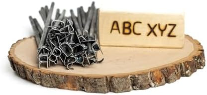 1/2" Alphabet Mini Steel Branding Irons Kit for Hats, Wood Burning, DIY Beginner Adult Crafts by The+Heritage+Forge