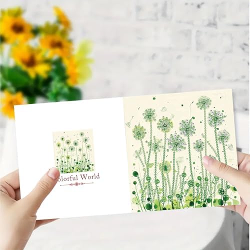 DDGYP 6pcs Diamond Art Cards with Envelopes for Birthday & Daily Greetings - Image 4