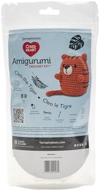 Red Heart Amigurumi Yarn Kit for Beginners, Cleo The Tiger by RedHeart