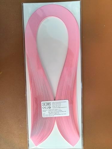 Pestal Pink Tone Quilling Paper Strips 10mm Quilling Strips for Crafts Single Color Origami Paper Strips 0.4inch 120pcs Length 21inch Paper Filigree Strips (Hot Pink No.45) - Image 4