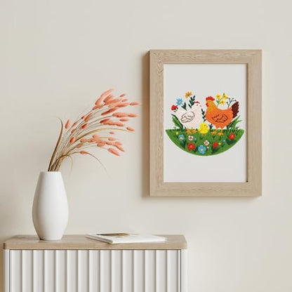 Louise Maelys Chicken Embroidery Kit for Beginners Farmhouse DIY - Image 6
