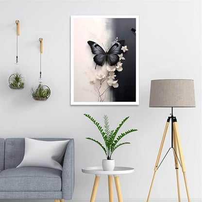 Hestarcul Paint by Numbers Kits for Adults,Flowers Paint by Numbers Kits on Canvas,Color by Number Easy DIY Acrylic Painting for Beginner，Home Wall Decoration and Gifts (Butterfly) - Image 7