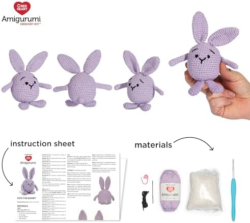 Red Heart Amigurumi Pete The Bunny Kit - Image 5