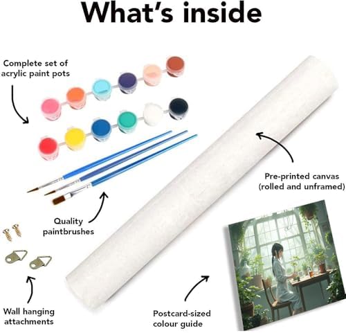 URGDKW Paint by Numbers kit for Adults Botanical Serenity Soft Pastel - Image 6