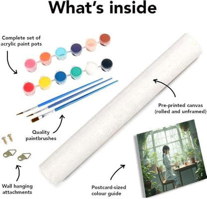 URGDKW Paint by Numbers kit for Adults Botanical Serenity Soft Pastel - Image 6