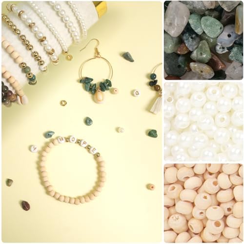 Jewelry Making Supplies Kit, Bracelet Making Kit, Natural Stone Beads - Image 5