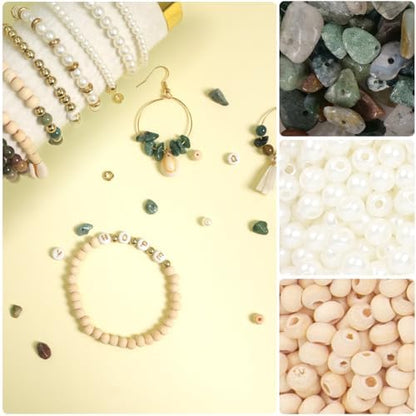 Jewelry Making Supplies Kit, Bracelet Making Kit, Natural Stone Beads - Image 5