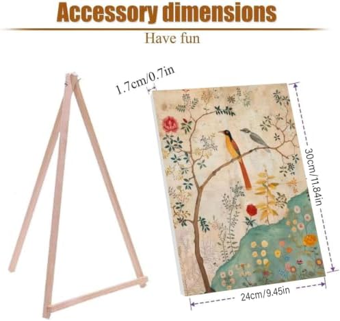 WUDWL Persian Birds Flowers Paint by Numbers Kit for Adults Beginner, with Framed - Image 3